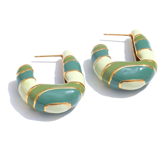 Boucles Viverta Rose plaqué or 18K