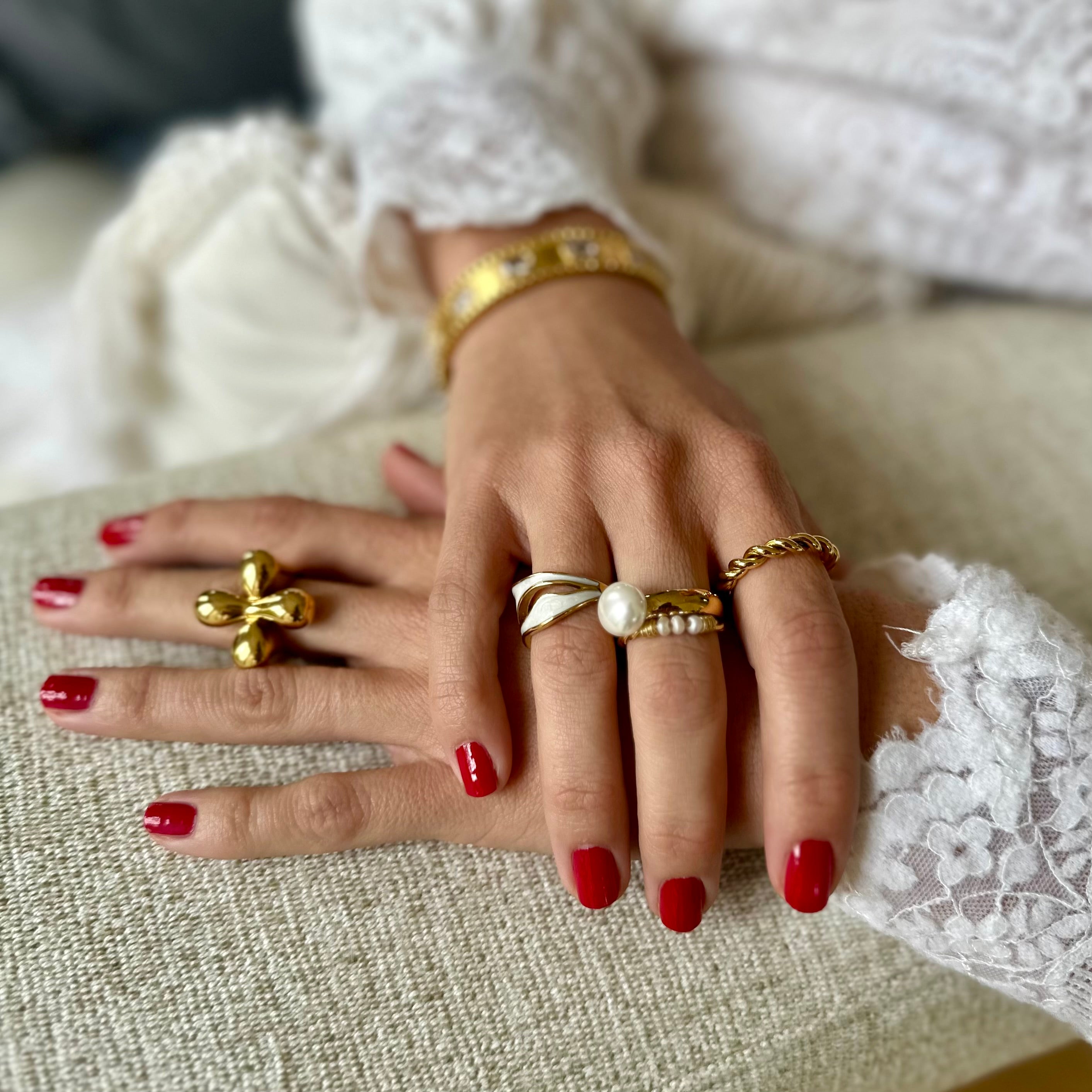 Bague Soline plaqué or 18K