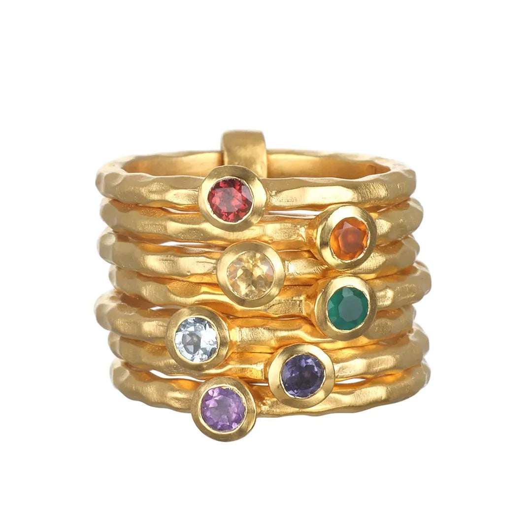 Bague Emma-Jade plaqué or 18K