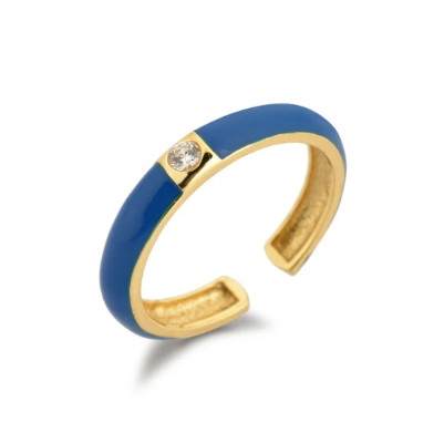 Bague Carla Bleu en argent Sterling 925