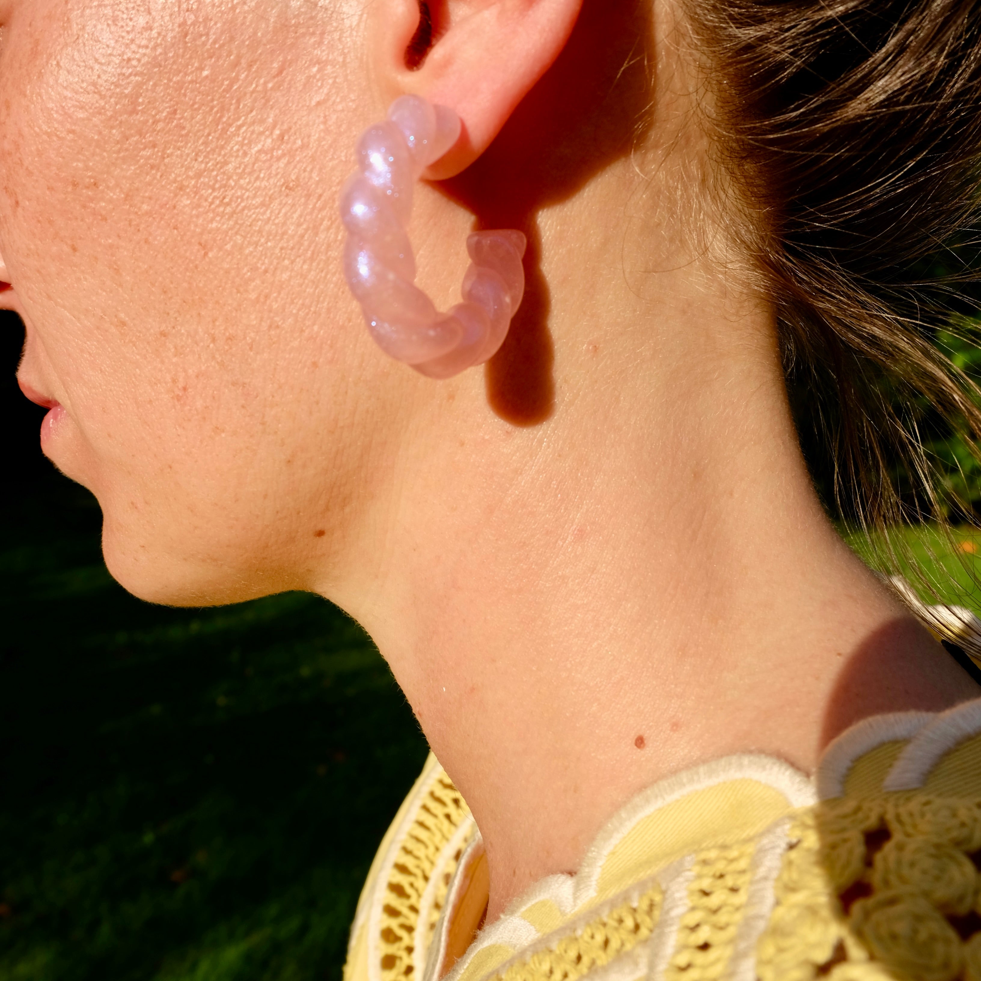 Boucles Carlotta roses