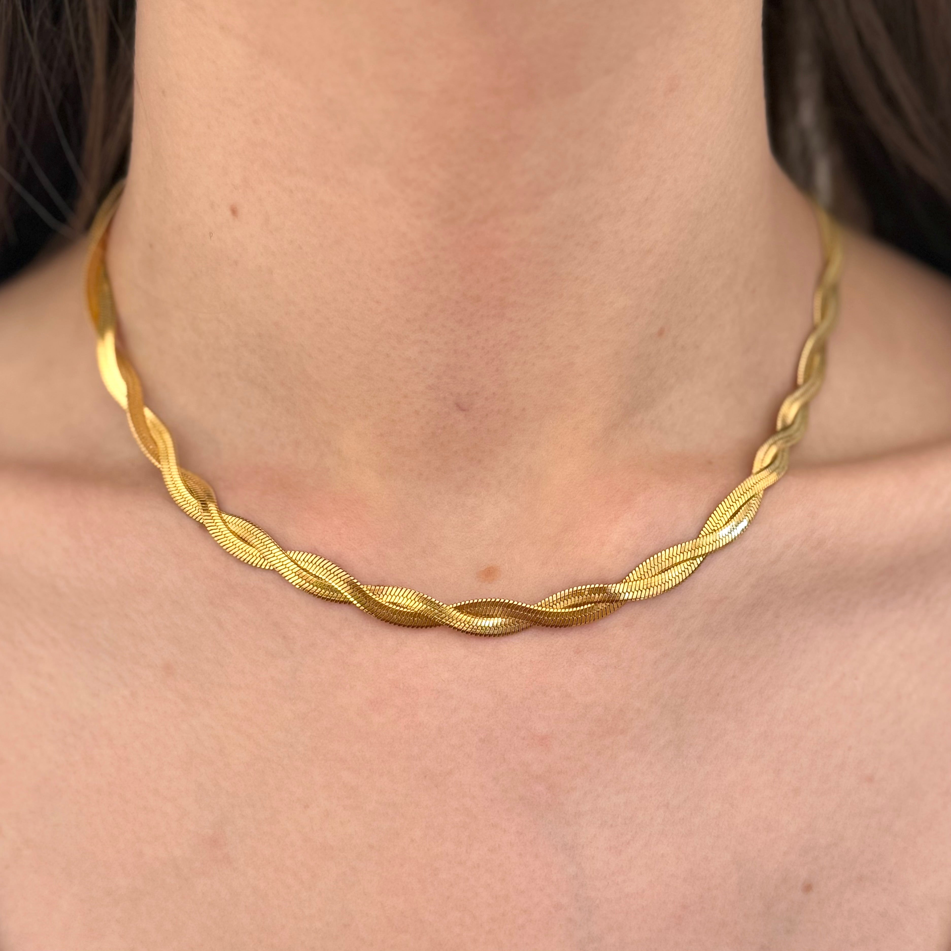 Collier Tilio plaqué or 18K