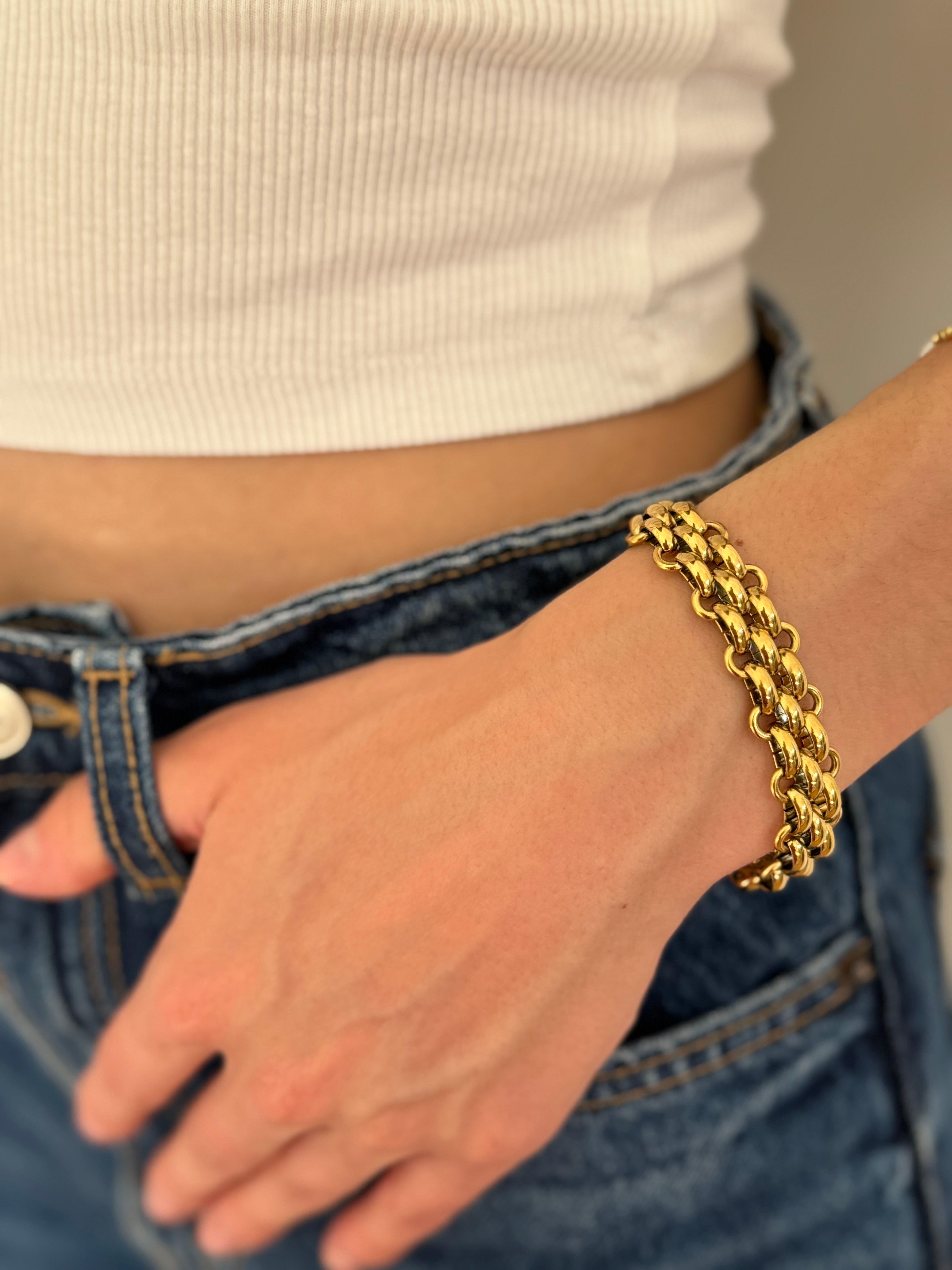 Bracelet Mayelin plaqué or 18K