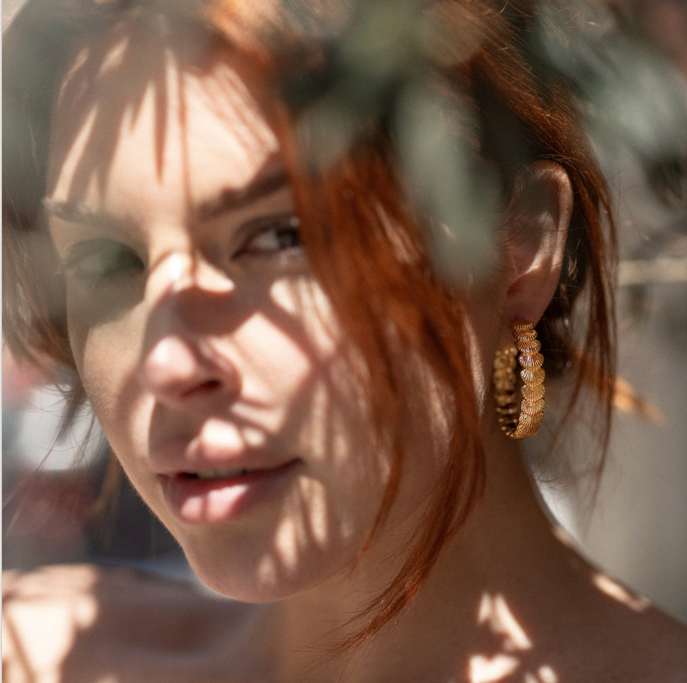 Boucles Celeste plaqué or 18K