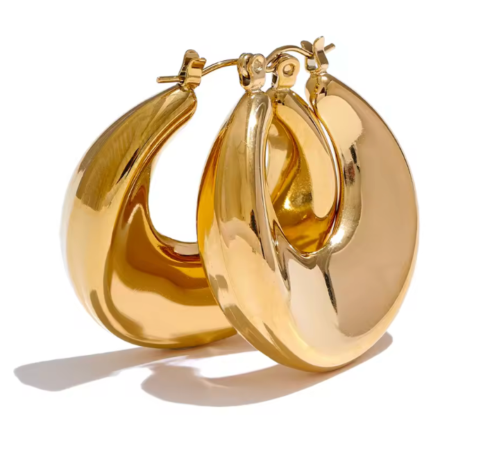 Boucles Pazanne plaqué or 18K