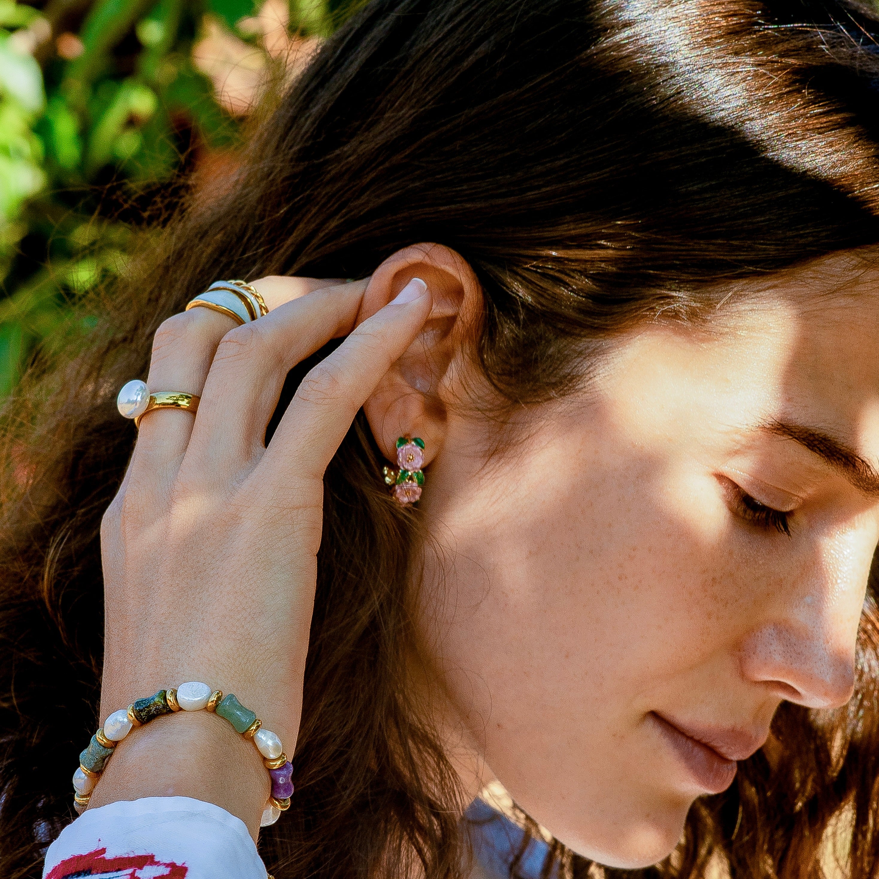 Boucles Lila plaqué or 18K