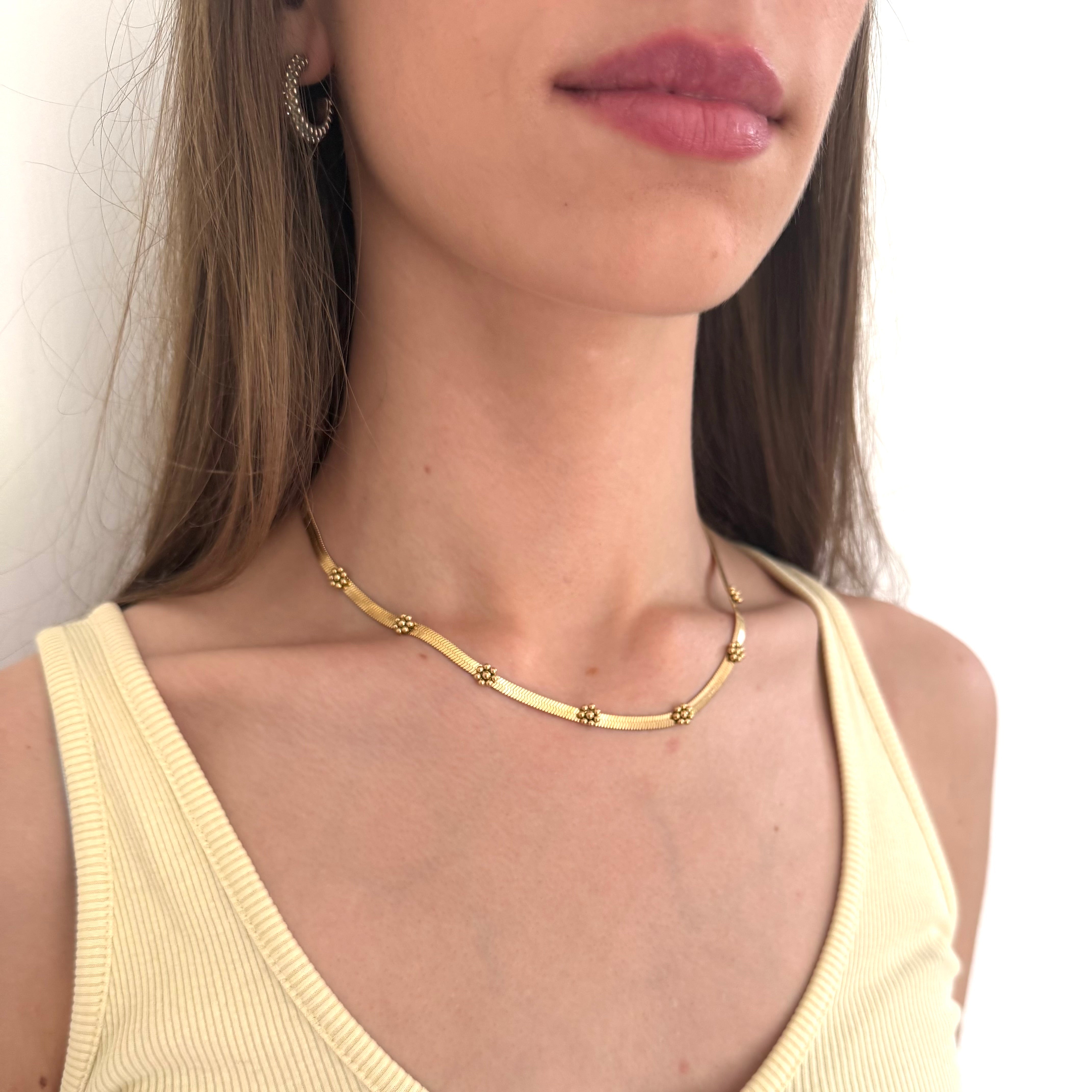Collier Aurore plaqué or 18K